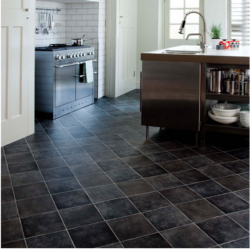 Dark effect vinyl flooring