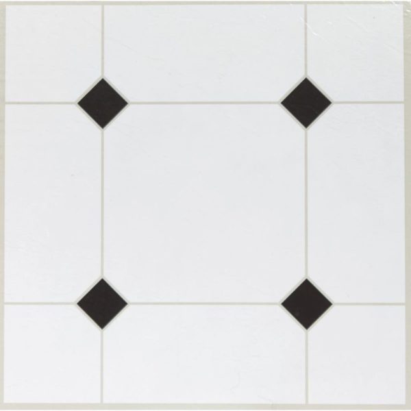 Diamond shaped self adhesive floor tiles