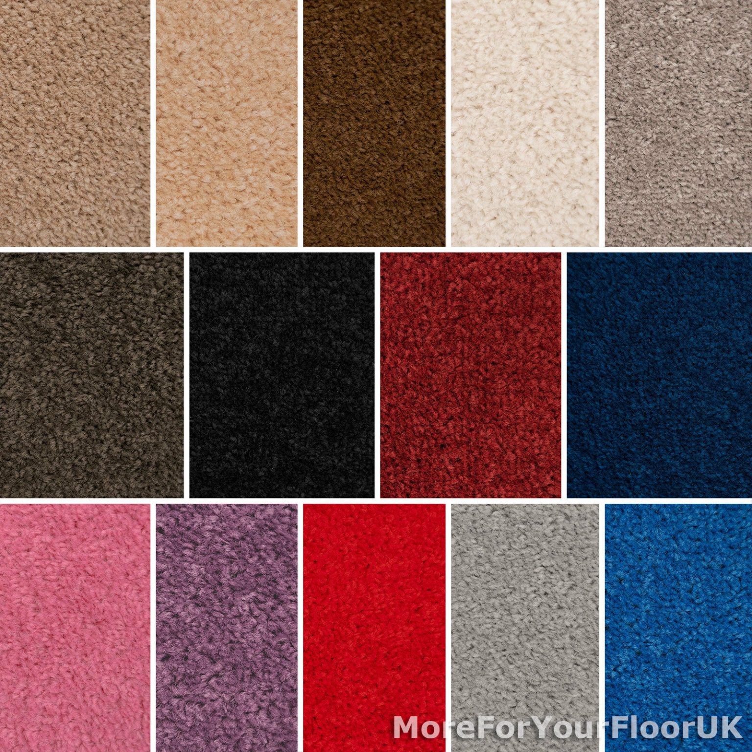 Mid Grey Cord Carpets Feltback Self adhesive floor tiles