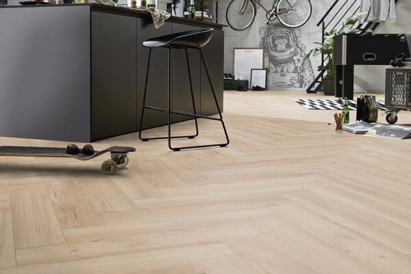 8mm Herringbone Laminate Flooring Roma Oak - Free Delivery